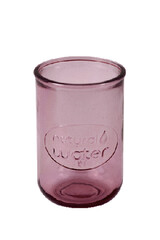 ED VIDRIOS SAN MIGUEL !RECYCLED GLASS! Sklenice z recyklovaného skla "WATER" 0,4L, růžová, rovná
