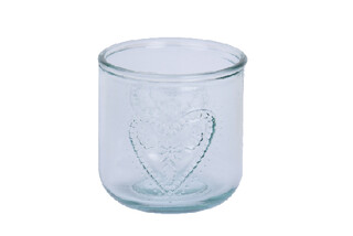 VIDRIOS SAN MIGUEL !RECYCLED GLASS! Sklenice CORAZON, 0,35L, čirá