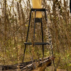ESSCHERT DESIGN Stojan na štípání dřeva s palicí, karbonová ocel, výška 92cm, včetně gumové paličky!