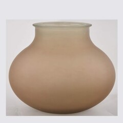 VIDRIOS SAN MIGUEL !RECYCLED GLASS! Váza ANCHO, široká, 12L, hnědá matná (balení obsahuje 1ks)