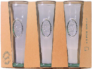 VIDRIOS SAN MIGUEL !RECYCLED GLASS! Sklenice z recyklovaného skla 