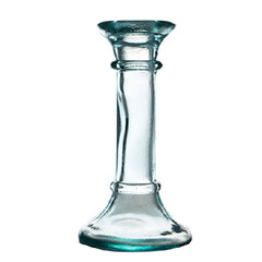 VIDRIOS SAN MIGUEL (DOPRODEJ POSLEDNÍCH KOUSKŮ) !RECYCLED GLASS! Svícen z recyklovaného skla, 