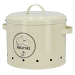 Puszka do ziemniaków „SECRETS DU POTAGER” o pojemności 6 L, kolor: kremowo-biały|Esschert Design