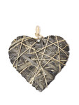 XL Wrapped heart, grey, 40 x 5 x 40 cm | Ego Dekor