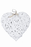 XL Wrapped heart, white, 41 x 3 41 cm|Ego Dekor