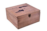 Drewniane pudełko z motywem butów męskich|Ego Dekor