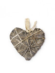 Wrapped heart, gray, 3 x 20 x 20 cm | Ego Dekor