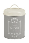 VINTAGE sugar bowl, enamel, size: 2 L, color: platinum grey|Ego Dekor