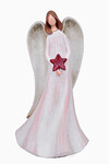 Angel with long wings, star, 27 cm|Ego Dekor