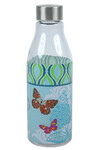 Glass bottle with STAINLESS STEEL cap, BUTTERFLY, 0.6 L|Ego Dekor
