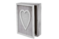 Pudełko z sercem, 18,5 x 25 x 7 cm | Ego Dekor