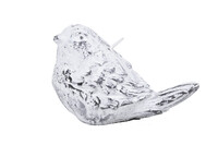 BIRDS candle, white with patina, 10 x 6 x 6 cm | Ego Dekor