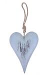 Heart pendant, turquoise, 2 x 9 x 14 cm | Ego Dekor