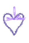 Lavender heart wreath, 2 x 18 x 21 cm|Ego Dekor