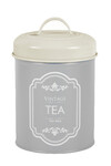VINTAGE tea can, enamel, size: 2 L, color: platinum grey|Ego Dekor