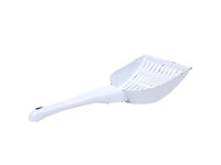 Spoon for cat excrement, made of white enamel, 30 x 12 x 5 cm | Ego Dekor
