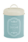 VINTAGE sugar bowl, enamel, size: 2 L, color: sky blue|Ego Dekor