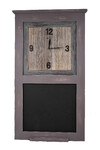 Wooden clock with blackboard 49.5 x 58.5 x 6.5 cm | Ego Dekor