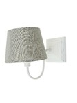 Lampa nástenná, šedý širm, 30 x 20,5 x 21 cm | Ego Dekor