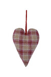 Fabric heart decoration, 3 x 8 x 11.5 cm | Ego Dekor
