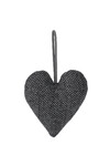 Fabric heart decoration, 3 x 8.5 x 9 cm | Ego Dekor