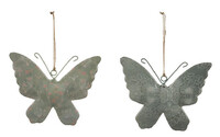 Závěs ''Motýl'', tmavě šedá/šedá, V, balení obsahuje 2 kusy! (DOPRODEJ)|Ego Dekor