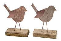 Decoration ''Bird'', pink, V, package contains 2 pieces! (SALE)|Ego Decor