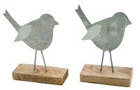 Decoration ''Bird'', dark gray/grey, M, package contains 2 pieces! (SALE)|Ego Decor
