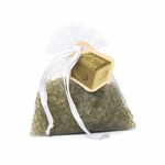 Scented bag ORGANZA 7 x 7.5 x 3 cm Savon Huile Olive|Boles d'olor