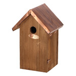 Drewniany domek dla ptaków „BEST FOR BIRDS” z miedzianym dachem - modraszka|Esschert Design