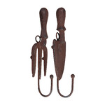 Hook - SHOVEL and RAKES, cast iron, package contains 2 pieces!|Esschert Design