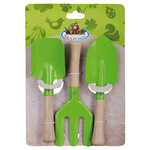Dětský set hrabičky a dvě lopatky zelený 28 cm|Esschert Design