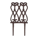 Wysoki płot MOTYL, 14,5x2x27,5cm, brązowy|Esschert Design
