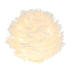 Glowing ball of feathers, LED, white, diameter 8 x 8 cm (SALE)|Ego Dekor