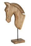 Głowa konia na stojaku, naturalna, 54 x 26 x 12 cm (WYPRZEDAŻ)|Ego Dekor