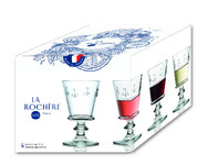 Glass on leg 0.24L, ABEILLE, clear, box 4 pcs|La Rochere