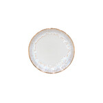 Talerz deserowy 22 cm, TAORMINA, biały|złoty|Casafina