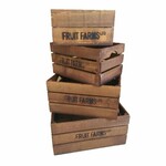 Wooden fruit crate, brown, width 30/35.5/39.8/45.3 cm, S4|Esschert Design