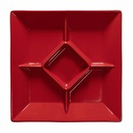 Talerz deserowy 33 cm, COOK & HOST, czerwony (WYPRZEDAŻ)|Casafina