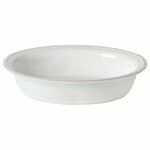 Oval baking dish 33x26cm, FONTANA, white|Casafina