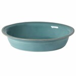 Oval baking dish 33x26cm, FONTANA, blue (turquoise) (SALE)|Casafina