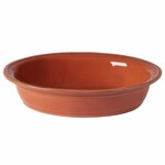 Oval baking dish 33x26cm, FONTANA, red (paprika) (SALE)|Casafina
