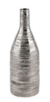 Váza, kamenina, stříbrná/hnědá, v. 44,5cm * (DOPRODEJ)|Ego Dekor