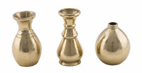 Metal vase, gold, h. 11 cm, package contains 3 pieces! * (SALE)|Ego Decor