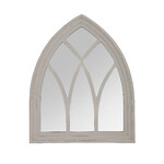 Zrcadlo Gotika dřevěné, bílá patina|Esschert Design