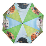 Parasol PES DOGGY, 120x120x95cm, zielony/niebieski|Esschert Design