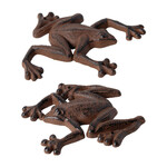 ED Wall decoration Frog, cast iron, package contains 2 pieces!|Esschert Design
