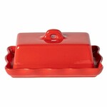 Butter container with lid 19x12x8cm COOK & HOST, red (SALE)|Casafina