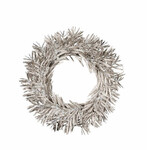 Wreath with leaves, silver, dia. 36cm * (SALE)|Ego Dekor