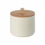 Container with oak lid dia.20x17|3.2L, PACIFICA, white (vanilla)|Casafina